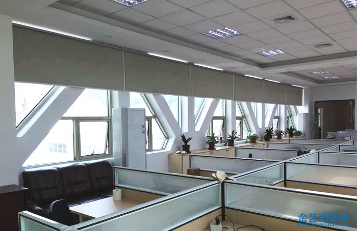 佛山順德大良窗簾工程_紅崗工業區榮順電氣辦公室窗簾安裝 佛山順德大良窗簾