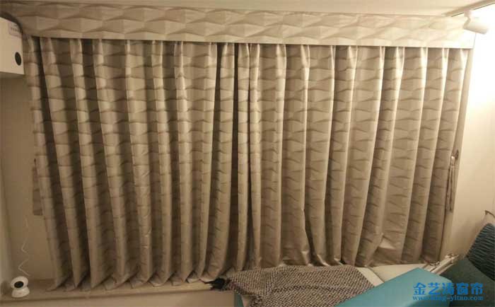 佛山禪城區萬科悅都薈樣版房窗簾-布藝窗簾工程實拍 布藝窗簾